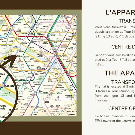 11.newrenovated Flat#invalides#effeil Tower#4 Pers Paris